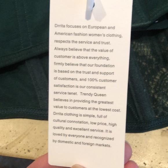 Drrita Emerald Green Corset Top L - Picture 7 of 9